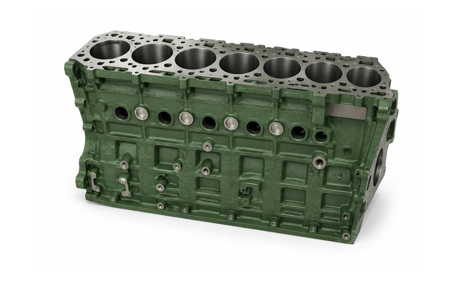 Machined cylinder block